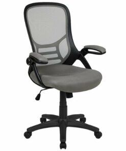 Flash Furniture - Porter Contemporary Mesh Executive Swivel Office Chair - Light Gray