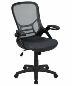 Flash Furniture - Porter Contemporary Mesh Executive Swivel Office Chair - Dark Gray