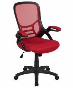 Flash Furniture - Porter Contemporary Mesh Executive Swivel Office Chair - Red