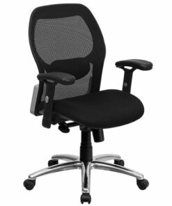 Flash Furniture - Albert Contemporary Mesh Executive Swivel Office Chair - Black Mesh