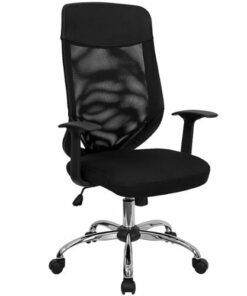 Flash Furniture - Noreen Contemporary Mesh Executive Swivel Office Chair - Black