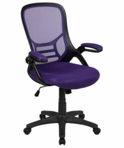 Flash Furniture - Porter Contemporary Mesh Executive Swivel Office Chair - Purple