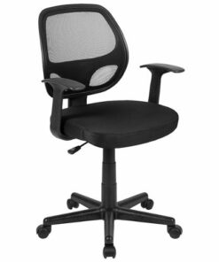 Flash Furniture - Flash Fundamentals Contemporary Mesh Swivel Task Chair - Black
