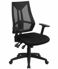 Flash Furniture - Ivan Contemporary Mesh Swivel Office Chair - Black