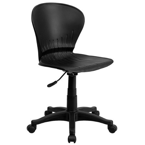 Flash Furniture - Sorho Classic Plastic Swivel Office Chair - Black