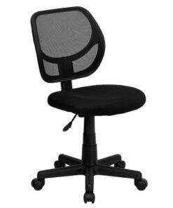 Flash Furniture - Neri Contemporary Mesh Swivel Office Chair - Black