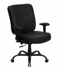 Flash Furniture - Hercules Big & Tall 400 lb. Rated High Back Executive Ergonomic Chair - Black LeatherSoft