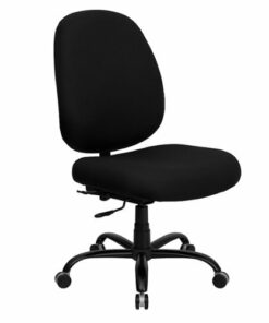 Flash Furniture - Hercules Contemporary Fabric Big & Tall Swivel Ergonomic High Back Office Chair - Black