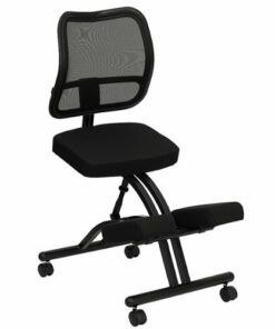 Flash Furniture - Tatum Contemporary Fabric Kneeling Chair - Black 2