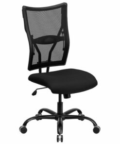 Flash Furniture - Hercules Contemporary Mesh Big & Tall Swivel Ergonomic Office Chair - Black