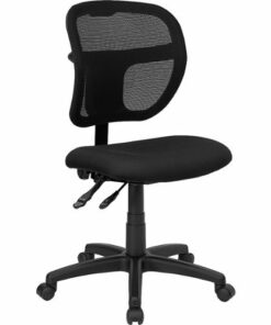Flash Furniture - Pellen Contemporary Fabric Swivel Office Chair - Black 0