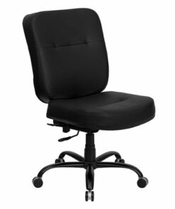 Flash Furniture - Hercules Big & Tall 400 lb. Rated High Back Ergonomic Office Chair - Black LeatherSoft