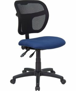 Flash Furniture - Contemporary Fabric Swivel Office Chair - Navy Blue