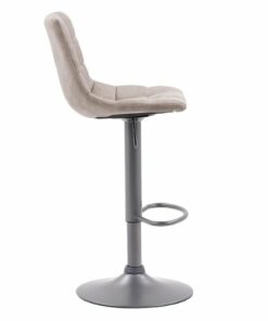 CorLiving - Palmer Adjutable Square Tufted Barstool (set of 2) - Light Grey