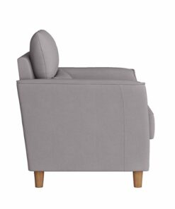 CorLiving - Georgia Upholstered Accent Chair And A Half - Light Grey