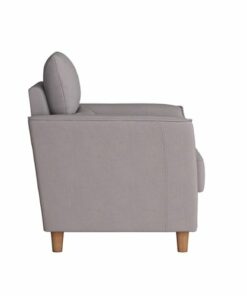 CorLiving - Georgia Upholstered Accent Chair - Light Grey