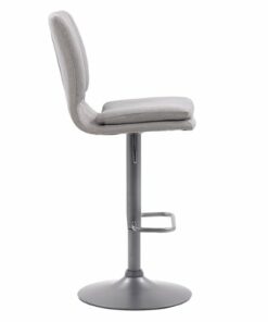 CorLiving - Palmer Adjustable Channel Tufted Upholstered Barstool (set of 2) - Grey