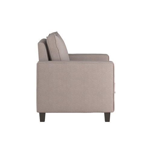 CorLiving - Georgia Fabric Accent Chair - Taupe