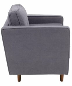 CorLiving - Mulberry Fabric Upholstered Modern Accent Chair - Grey
