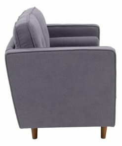 CorLiving - Mulberry 2-Seat Fabric Upholstered Modern Loveseat - Grey