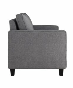 CorLiving - Georgia 2-Seat Fabric Loveseat Sofa - Grey