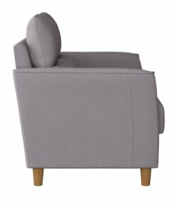 CorLiving - Georgia 2-Seat Fabric Upholstered Loveseat Sofa - Light Grey