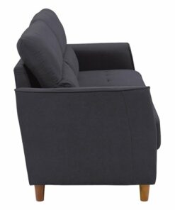 CorLiving - Georgia 3-Seat Fabric Upholstered Sofa - Dark Grey