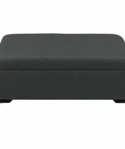 CorLiving - Linden Square Storage Ottoman - Black