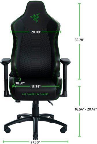 Razer - Iskur X Ergonomic Gaming Chair - Black/Green
