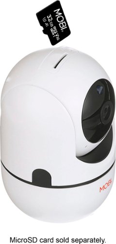 MOBI - Cam HDX Smart HD Pan & Tilt Wi-Fi Baby Monitoring Camera with 2-way Audio and Powerful Night Vision - White