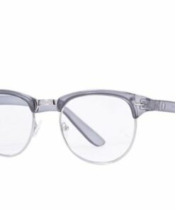 Crusheyes - Evelyn; 1Lens Readers, Supports +0.50 to +2.50 Diopters in One Lens, Revolutionary Patented Technology - Gloss Crystal Smoke + Silver Metal