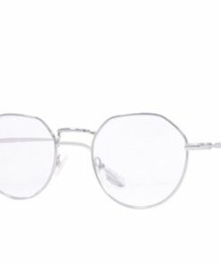 Kreedom - Mateo; 1Lens Readers, Supports +0.50 to +2.50 Diopters in One Lens, Revolutionary Patented Technology - Silver + Clear Temple Tips