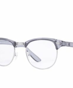 Kreedom - Mason; 1Lens Readers, Supports +0.50 to +2.50 Diopters in One Lens, Revolutionary Patented Technology - Gloss Crystal Smoke + Silver Rim