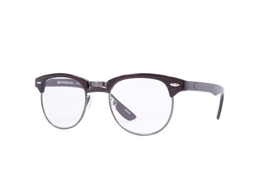 Kreedom - Mason; 1Lens Readers, Supports +0.50 to +2.50 Diopters in One Lens, Revolutionary Patented Technology - Wood + Gunmetal Rim