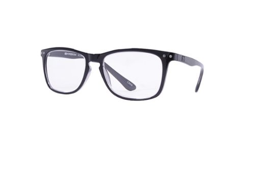 Kreedom - Elijah; 1Lens Readers, Supports +0.50 to +2.50 Diopters in One Lens, Revolutionary Patented Technology - Gloss Crystal Smoke + Black Front Spray