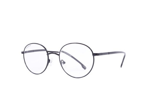 Kreedom - Oliver; 1Lens Readers, Supports +0.50 to +2.50 Diopters in One Lens, Revolutionary Patented Technology - Gloss Black + Black Temple Tips
