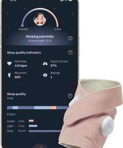 Owlet - Dream Sock Baby Monitor - Dusty Rose