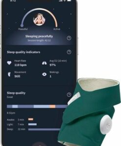 Owlet - Dream Sock Baby Monitor - Deep Sea Green