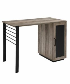 Walker Edison - Modern Writing Desk with Magnetic Chalkboard Door - Grey Wash