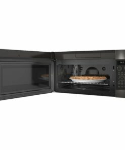 GE Profile - Profile Series 1.7 Cu. Ft. Convection Over-the-Range Microwave with Sensor Cooking and Chef Connect - Black Stainless Steel