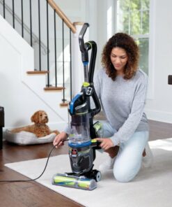 BISSELL - Pet Hair Eraser Turbo Rewind Upright Vacuum - Cobalt Blue and Electric Green