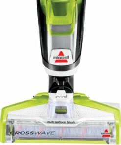 BISSELL - CrossWave All-in-One Multi-Surface Wet Dry Upright Vacuum - Molded White, Titanium and Cha Cha Lime Green