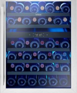 Zephyr - Brisas 46 Bottle Dual Zone Under Counter Wine Cooler - Stainless Steel/Glass