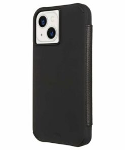 Case-Mate - Wallet Folio w/ MagSafe w/ Antimicrobial for iPhone 13 - Black