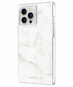 Case-Mate - Blox Softshell Case for iPhone 13 Pro Max - White Marble
