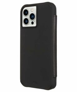 Case-Mate - Wallet Folio w/ MagSafe w/ Antimicrobial for iPhone 13 Pro Max - Black