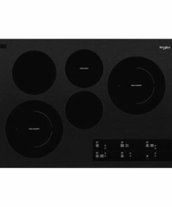 Whirlpool - 30" Built-In Electric Cooktop with 5 Burners and FlexHeat Dual Radiant Element - Black 0