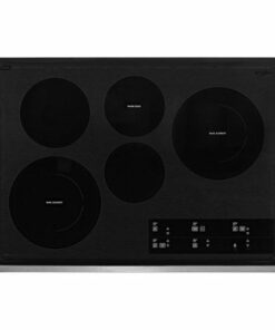 Whirlpool - 30" Built-In Electric Cooktop with 5 Burners and FlexHeat Dual Radiant Element - Black 1