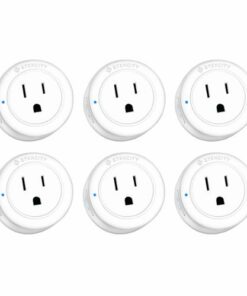 Etekcity - Voltson 10A Mini Smart Wi-Fi Outlet Plug (6-pack) - White