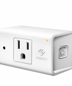 Etekcity - Voltson 15A Smart Wi-Fi Outlet Plug Night Light - White